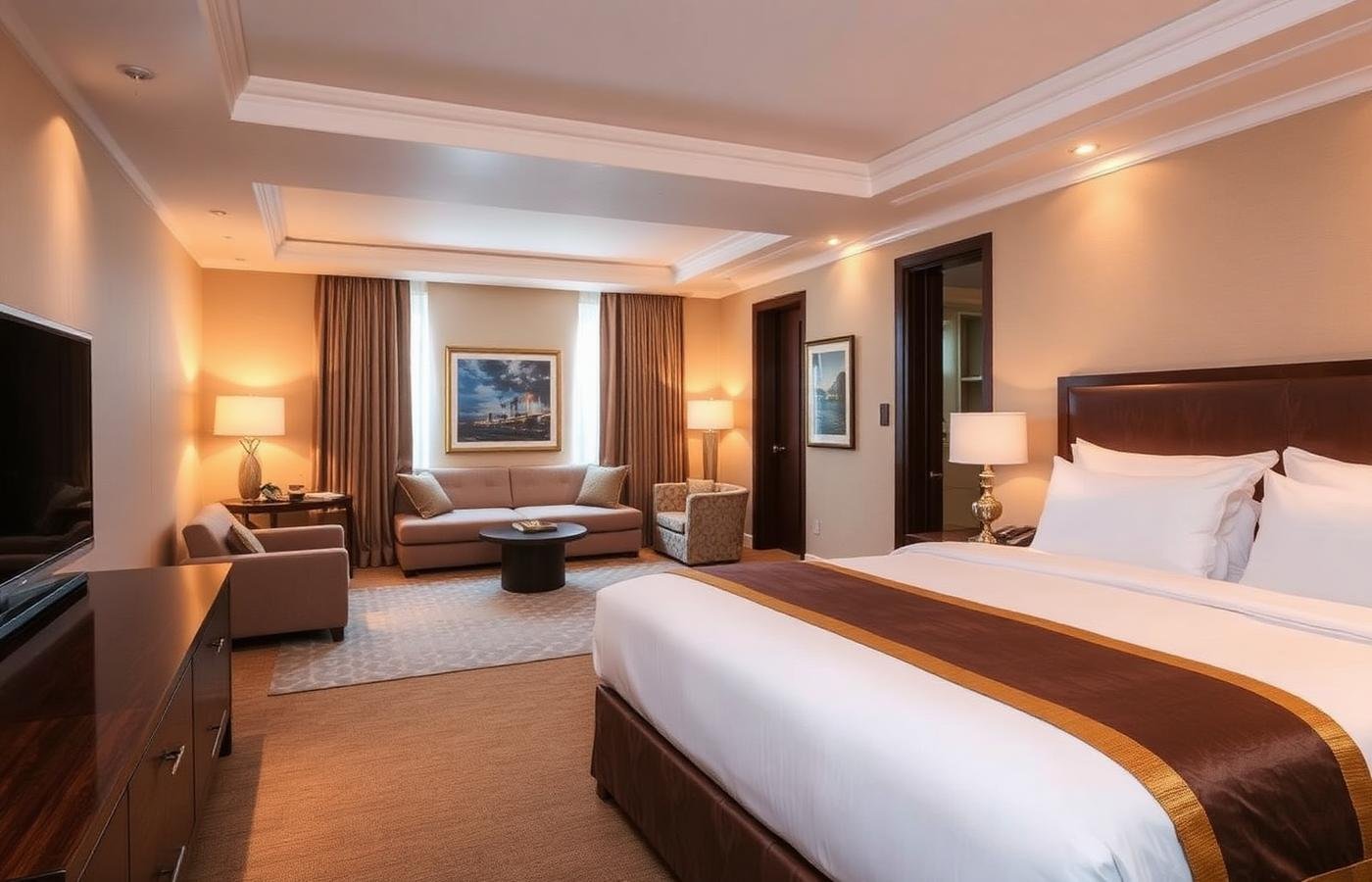 Managed guest house room